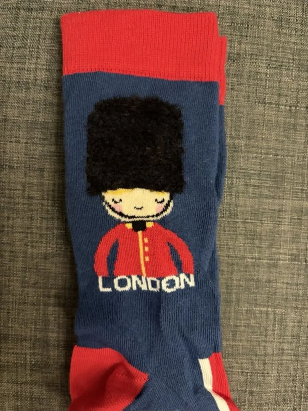 London England Souvenir Crew Socks Union Jack British Guard Novelty Socks